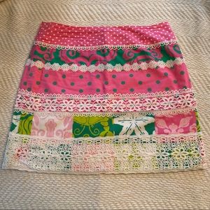 Lily Pulitzer patterned skirt! Perfect for summer.